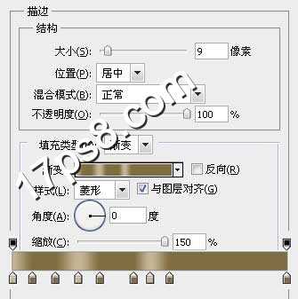 ‘photoshop设计制作红色金边质感金属字‘