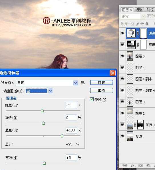 ‘photoshop完美合成暮色中在海边阅读的圣女‘