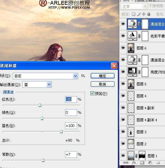 ‘photoshop完美合成暮色中在海边阅读的圣女‘
