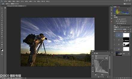 ‘ps利用调整层与蒙版拯救偏暗的照片‘