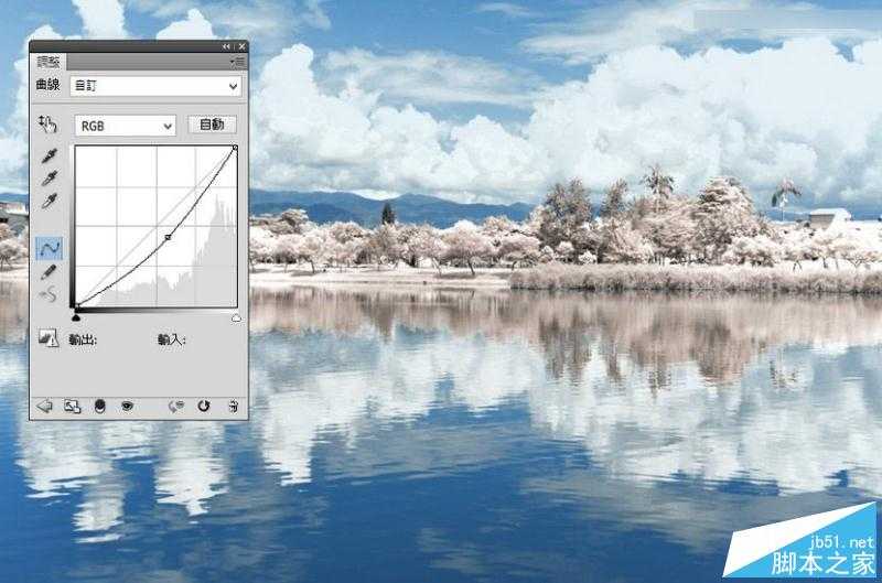 ‘Photoshop将外景风光大片调出IR红外线滤镜的超梦幻雪景照片‘