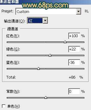‘Photoshop下将草地人物图片调成柔美的暗调橙红色‘