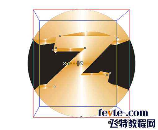 CDR绘制金属质感标志 脚本之家 CDR实例教程