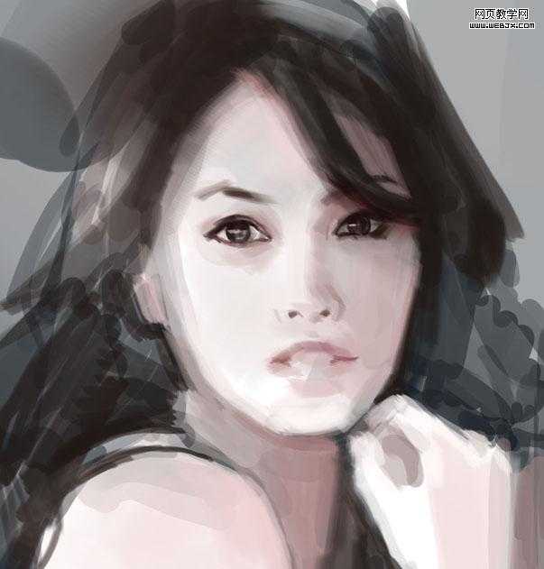 ‘Photoshop数位板段时间创造完整的人像作品教程‘