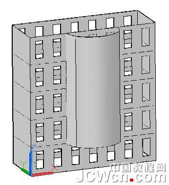 autocad 2011曲面命令创建楼房 脚本之家 autocad教程