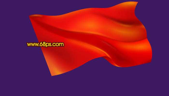 ‘Photoshop打造迎风飘扬的红色党旗‘