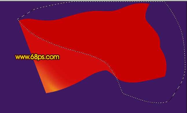 ‘Photoshop打造迎风飘扬的红色党旗‘