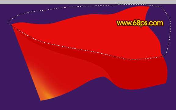 ‘Photoshop打造迎风飘扬的红色党旗‘