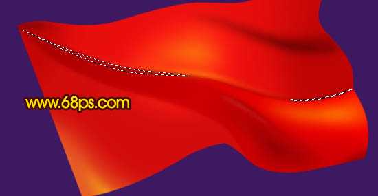 ‘Photoshop打造迎风飘扬的红色党旗‘