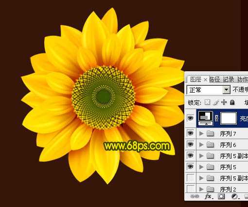‘Photoshop打造漂亮的向日葵花朵‘