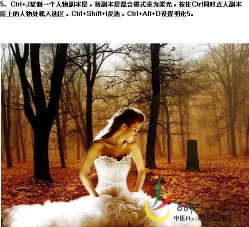 Photoshop照片合成：蝴蝶仙女