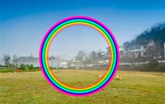 ‘教你用Photoshop给照片添加一道逼真的彩虹‘