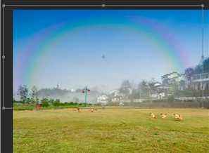 ‘教你用Photoshop给照片添加一道逼真的彩虹‘