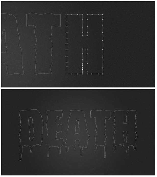 ‘Photoshop设计制作带有恐怖色彩的血迹字‘