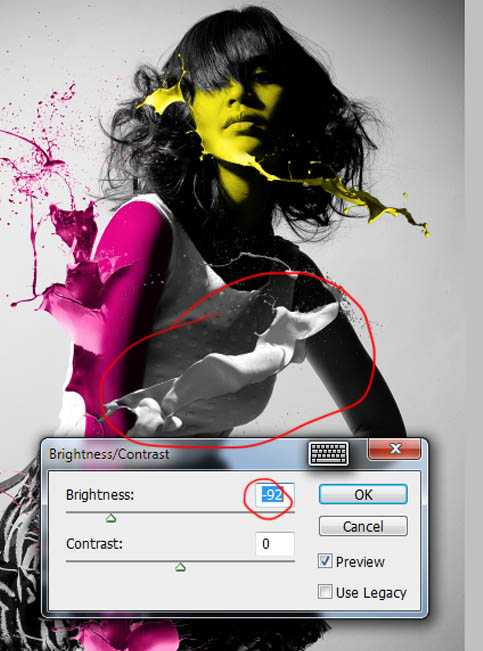 ‘Photoshop制作动感喷溅人物海报‘