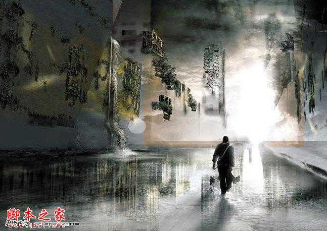 ‘PS合成制作出梦幻创意的水上城市‘