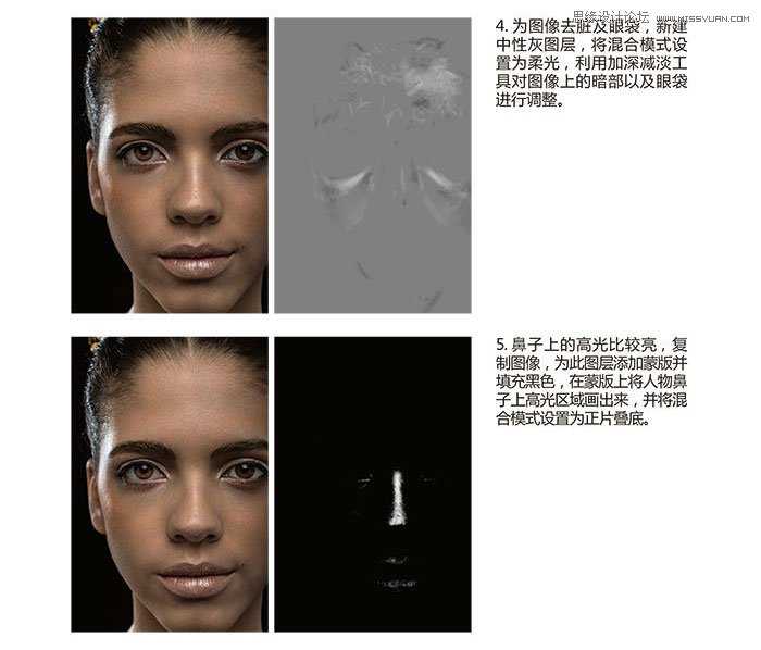 ‘Photoshop制作模特照片质感效果‘
