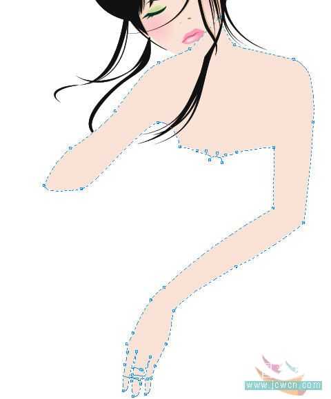 coreldraw手绘精美的女性人物插画教程