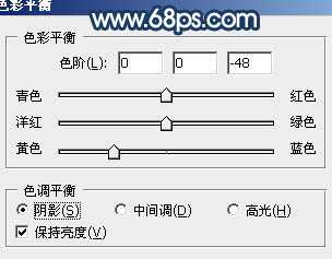 ‘Photoshop制作暗调蓝紫色的森林图片‘