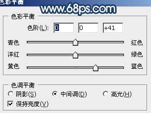 ‘Photoshop制作暗调蓝紫色的森林图片‘