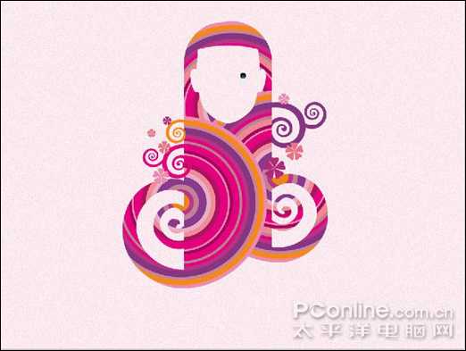 Photoshop CS4绘制时尚女性主题视觉