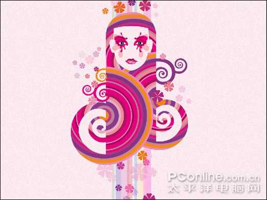Photoshop CS4绘制时尚女性主题视觉