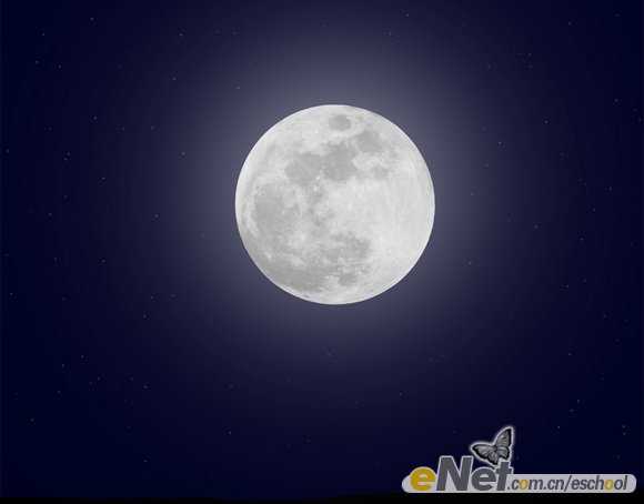 ‘Photoshop合成制作信鸽在阴森恐怖大的月夜下飞翔特效‘