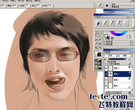 PAINTER绘制一个可爱的搞怪男生 脚本之家 painter教程