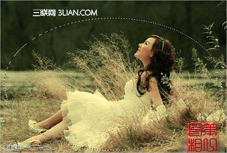 ‘Photoshop为外景美女调出柔美暖色调‘