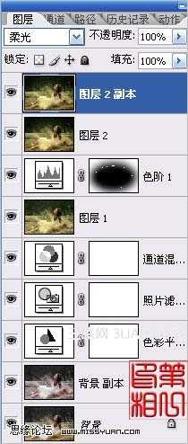 ‘Photoshop为外景美女调出柔美暖色调‘