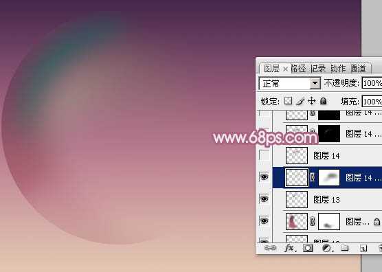 ‘Photoshop设计制作出漂亮的紫色透明气泡‘