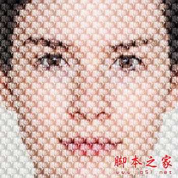 ‘photoshop将人像图片制作出拼图效果‘