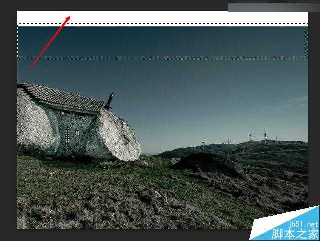 ‘Photoshop合成冷色风格的破损巨石人脸场景效果图‘