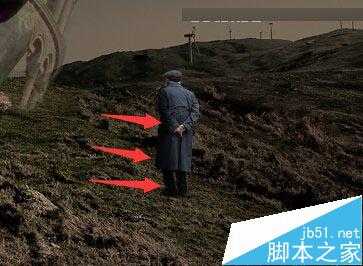 ‘Photoshop合成冷色风格的破损巨石人脸场景效果图‘