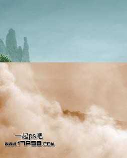 ‘photoshop合成奇幻梦境美女湖面荡舟场景‘