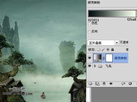 ‘photoshop合成奇幻梦境美女湖面荡舟场景‘