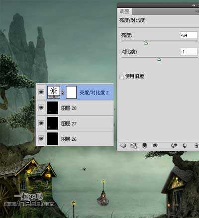 ‘photoshop合成奇幻梦境美女湖面荡舟场景‘