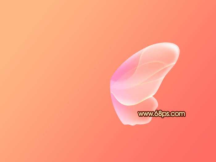 ‘Photoshop制作出非常可爱的粉色水晶蝴蝶效果‘
