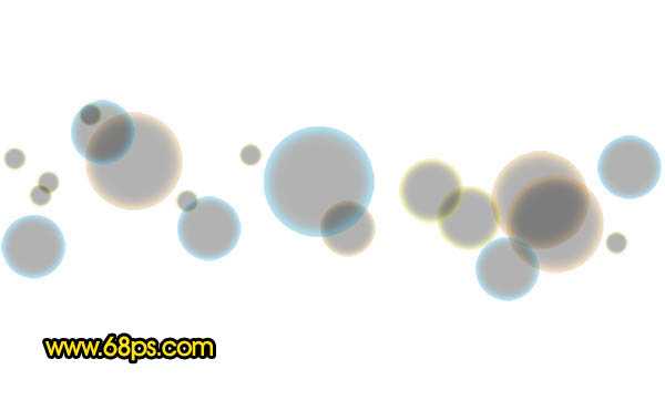‘Photoshop制作的梦幻的彩色泡泡壁纸‘