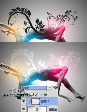 ‘photoshop合成舞动性感美女壁纸效果‘