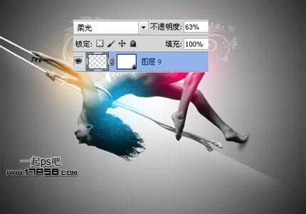‘photoshop合成舞动性感美女壁纸效果‘
