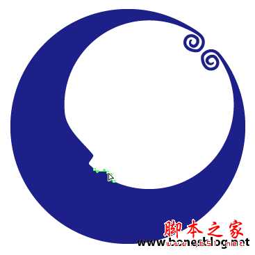 Illustrator绘制矢量画实例弯弯月牙_天极设计在线转载