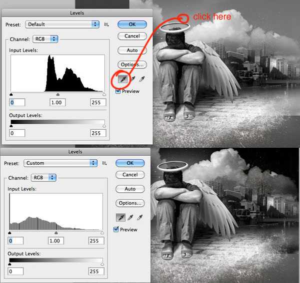 ‘photoshop经典合成雨夜中失落的天使‘