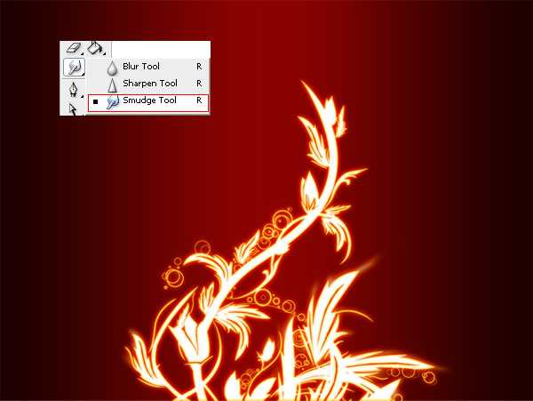 ‘Photoshop(PS)设计制作抽象的火焰花实例教程‘