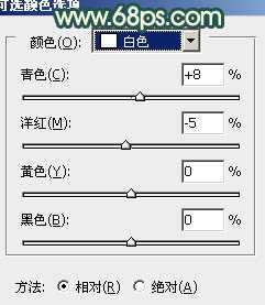 ‘Photoshop将外景美女图片调制成柔美的青黄蜜糖色‘