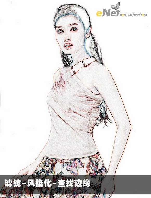 Photoshop教程:POP风格的MM肖像画