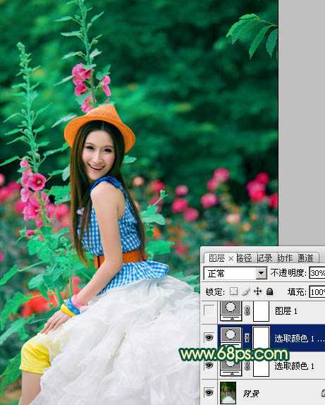 ‘Photoshop为人物写真图片增加甜美的粉橙色效果‘