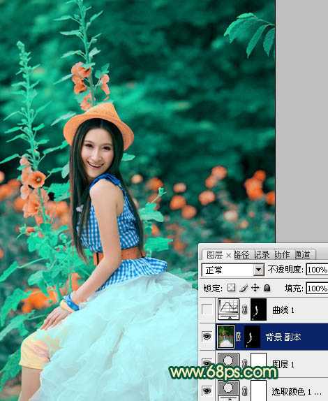 ‘Photoshop为人物写真图片增加甜美的粉橙色效果‘