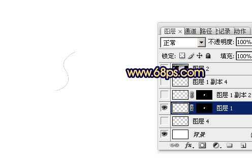 ‘PS利用画笔描边快速制作梦幻的光丝字‘