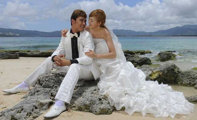 ‘Photoshop打造唯美的彩虹岛婚片教程‘